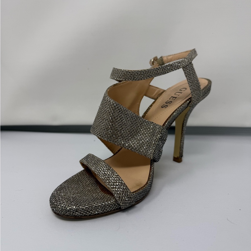 Guess Women's Silver Strappy Heels size 6